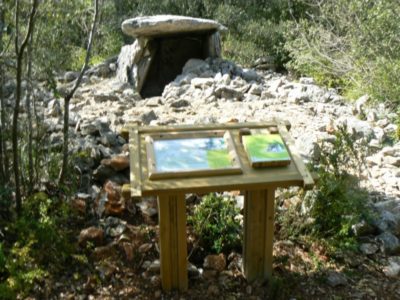 table d'interprétation avec volet questions/réponses